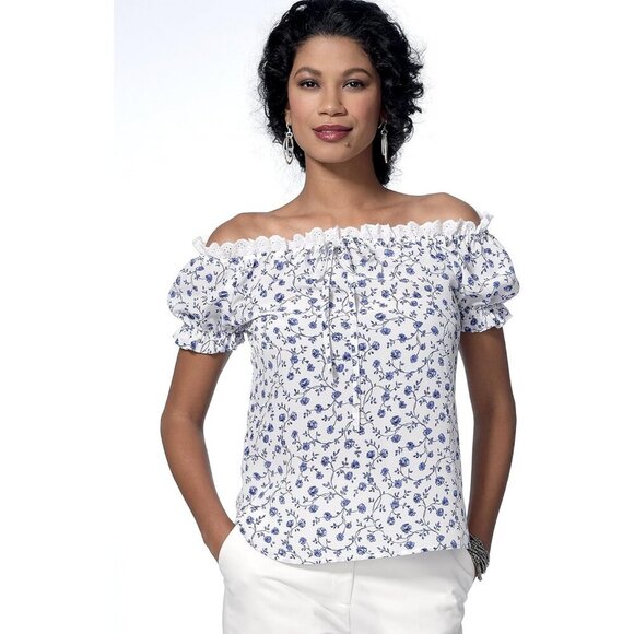 See & Sew B6440 Off-The-Shoulder Top Sewing Pattern Misses Sizes 8-20 - Picture 3 of 4
